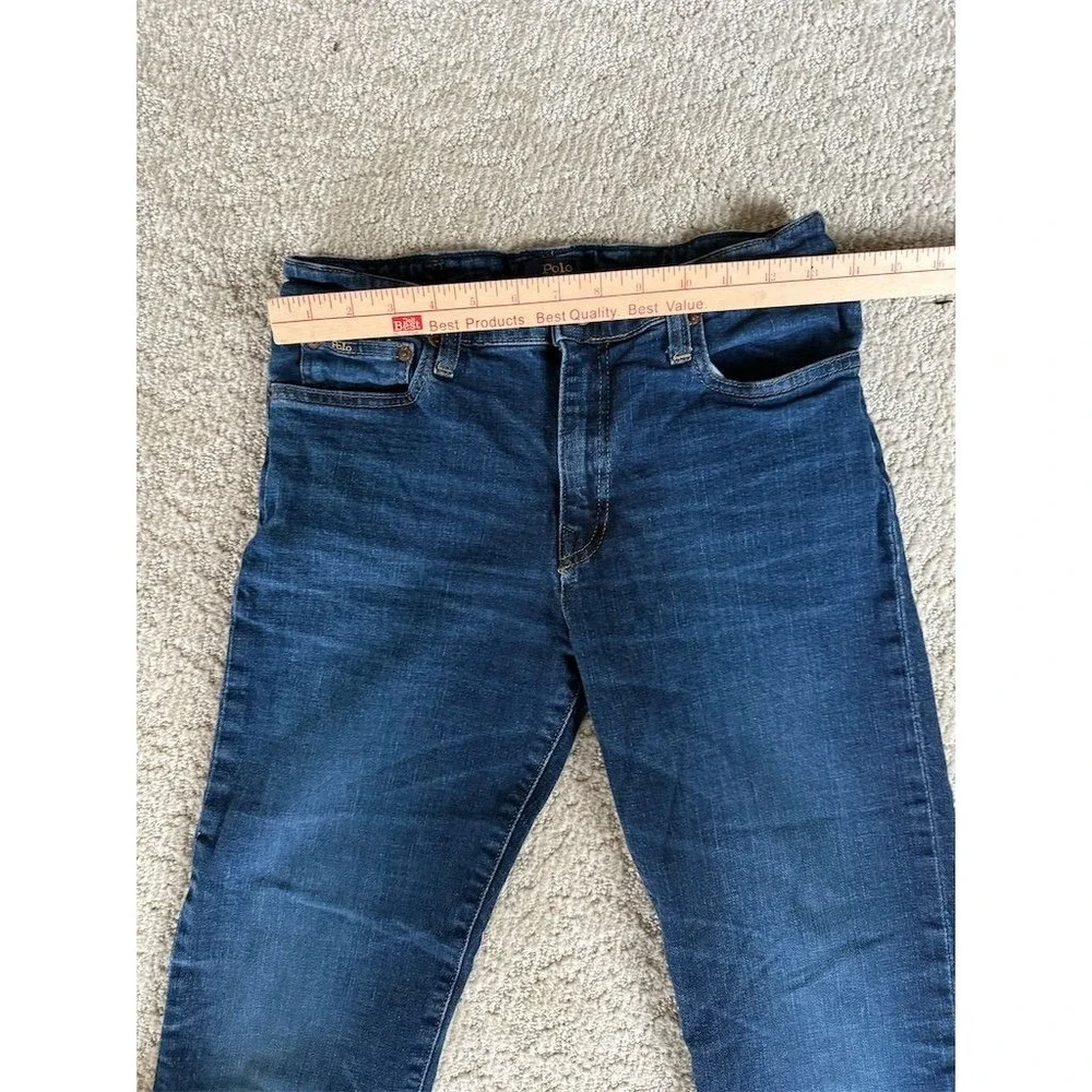 Ralph Lauren Boys Jeans Dark Indigo Sz 18 authentic Hampton straight fit stretch